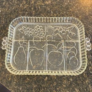 1950s fruit tray vintage